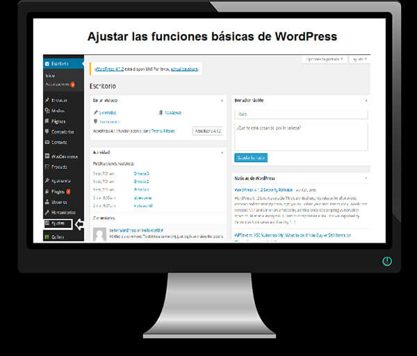 Ajustar las funciones básicas de WordPress Ajustar las funciones básicas de WordPress