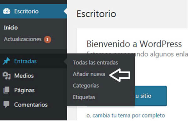 Añadir nueva entrada Añadir nueva entrada