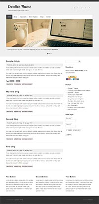 Plantilla Creative theme Drupal