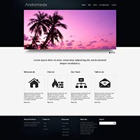 Tema gratuito Drupal Andrómeda