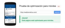 Prueba de optimización para móviles de Google Prueba de optimización para móviles de Google
